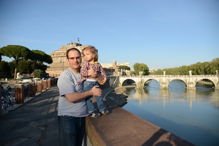 Doug and Greta by the River Tiber